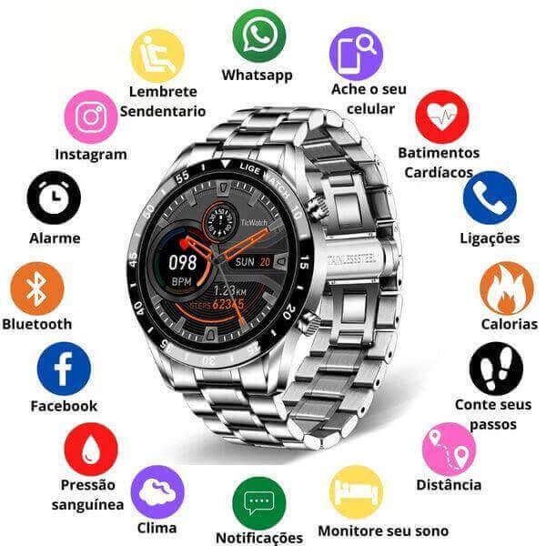 SMARTWATCH DE LUXO ORIGINAL - IMPERIO LIGE